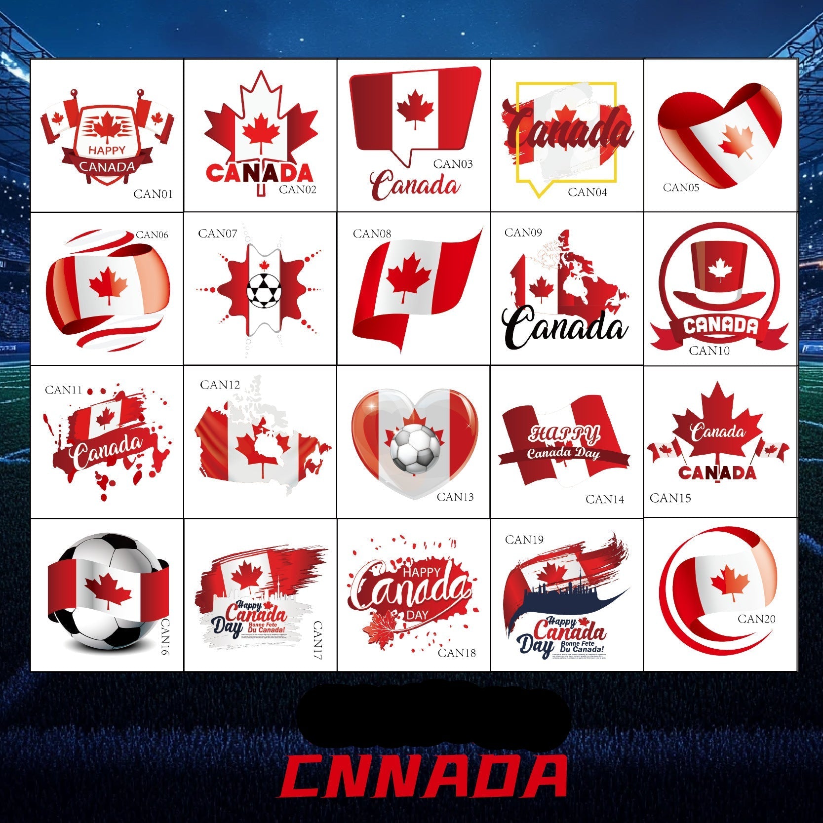 Stickers de Foot - Canada
