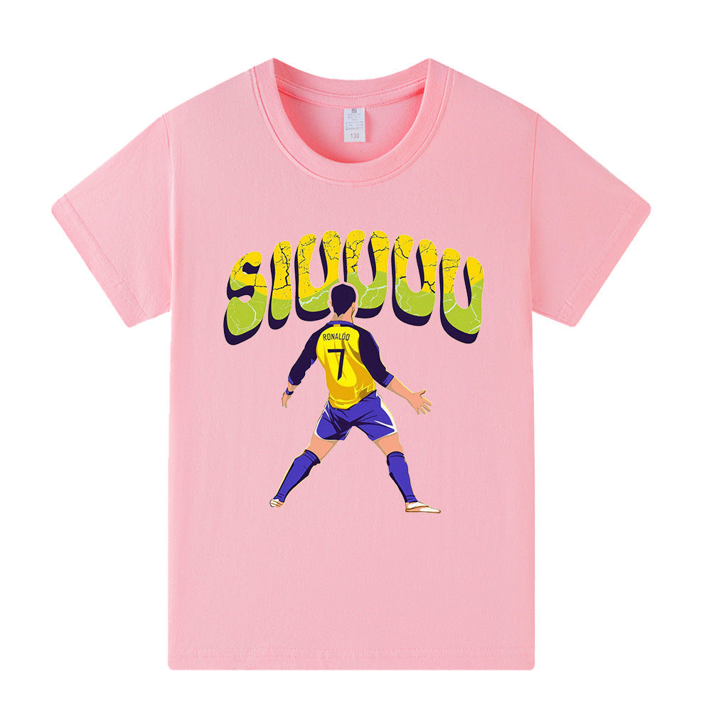 Cristiano Ronaldo T-shirt de Foot Enfant - Design