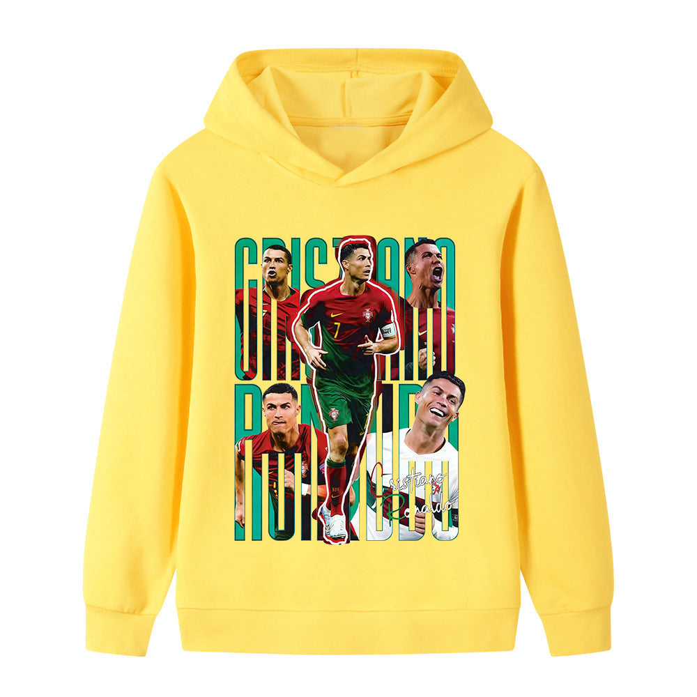 Ronaldo Sweat à Capuche Foot Enfant - Portugal - Doux
