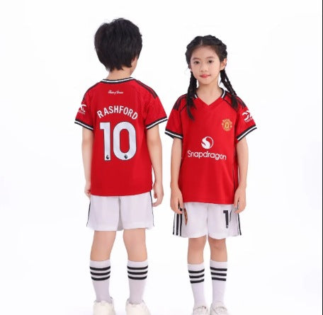 Rashford Maillot de Foot Enfant - Maillot et Short