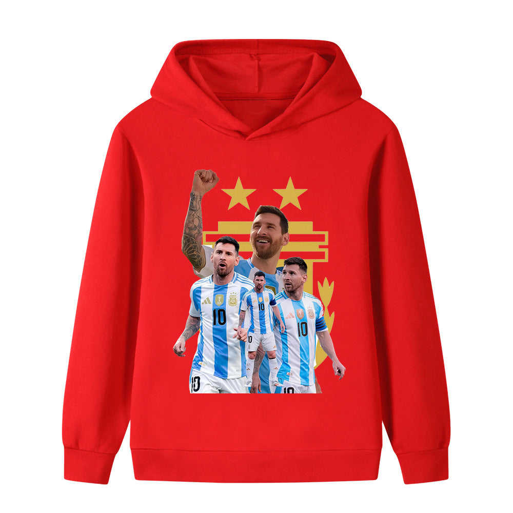 Messi Sweat à Capuche Foot Enfant - Design