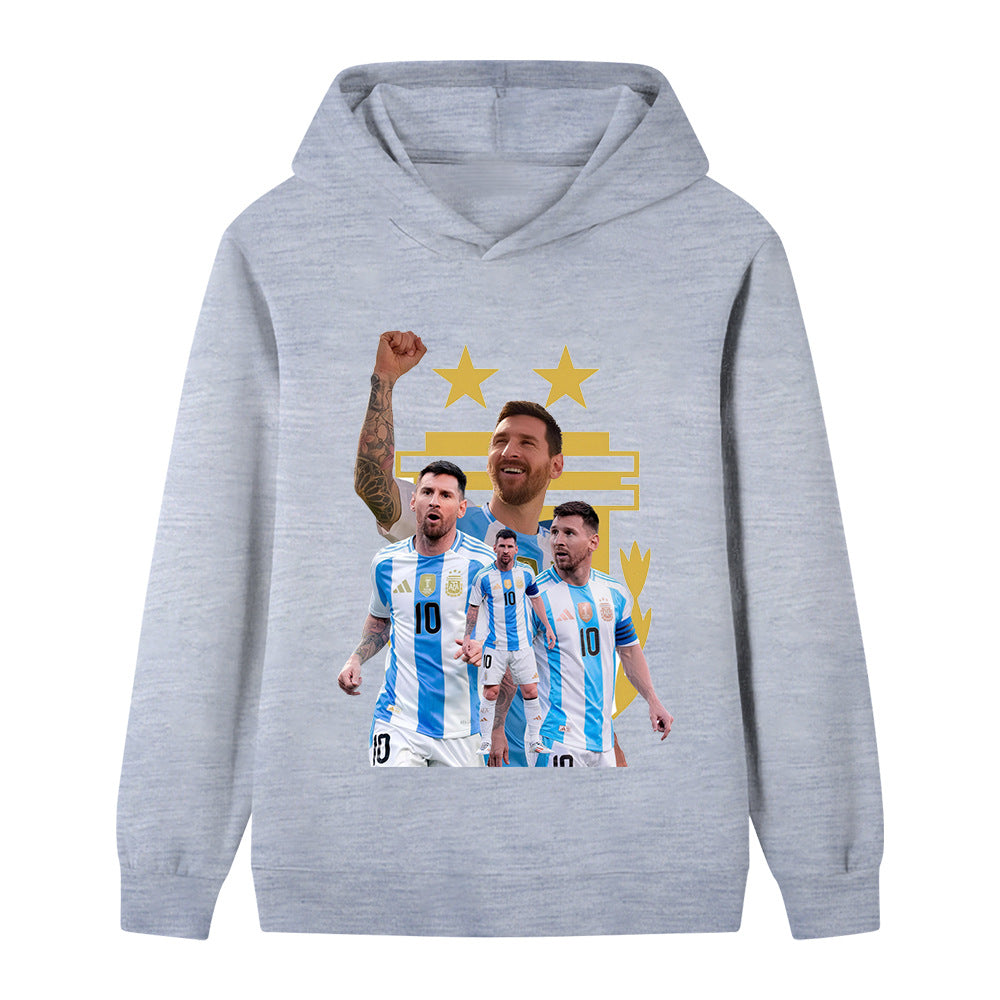 Messi Sweat à Capuche Foot Enfant - Design