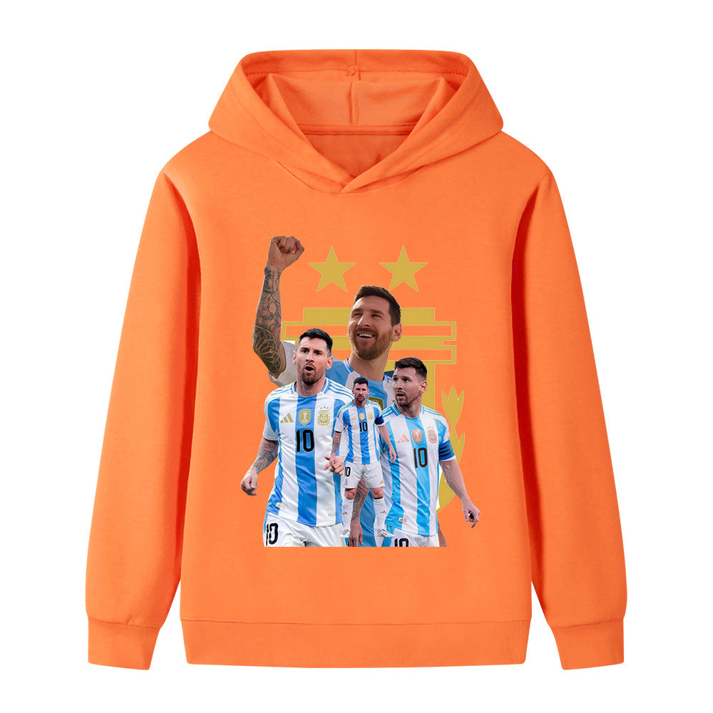 Messi Sweat à Capuche Foot Enfant - Design