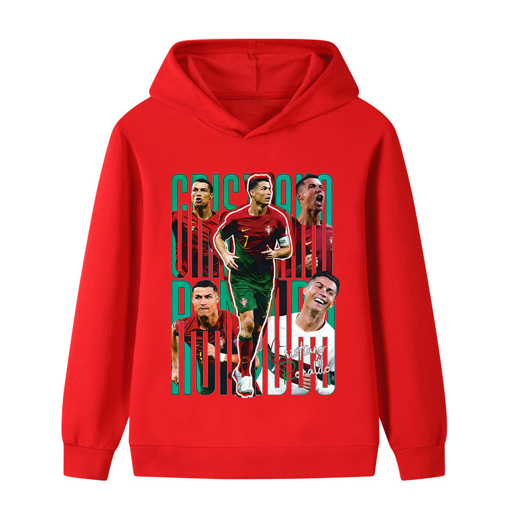 Ronaldo Sweat à Capuche Foot Enfant - Portugal - Doux