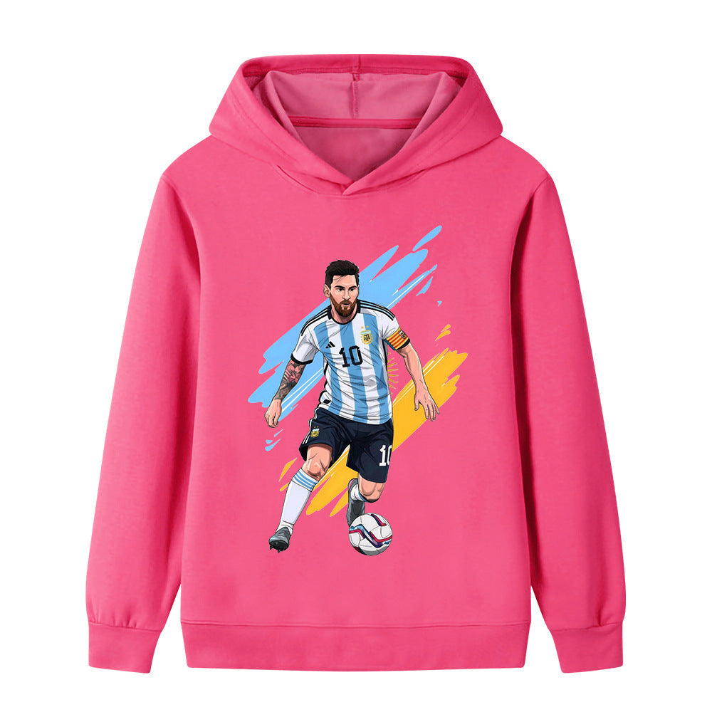 Lionel Messi Sweat à Capuche Foot Enfant - Doux