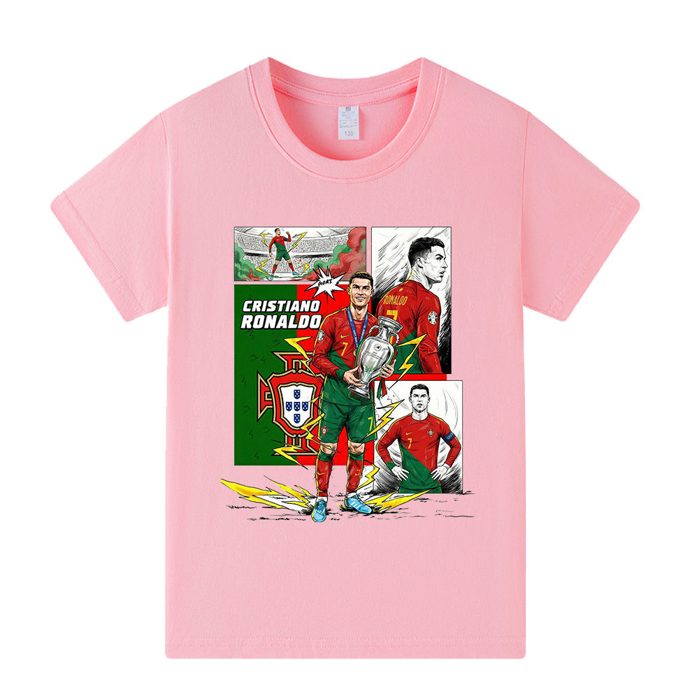 Cristiano Ronaldo T-shirt de Foot Enfant - Portugal - Confortable