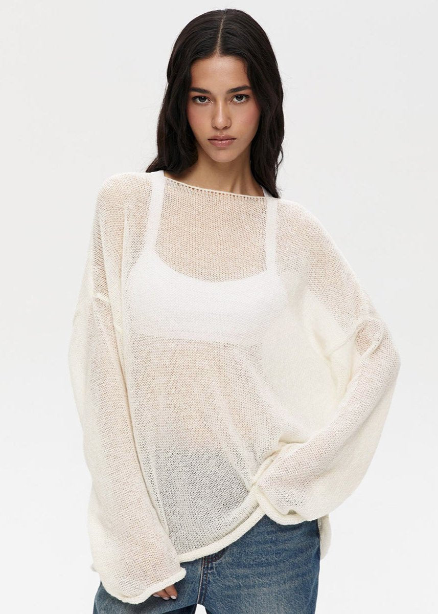Clara | Pull Tricoté Rose Pastel Tendance Élégant