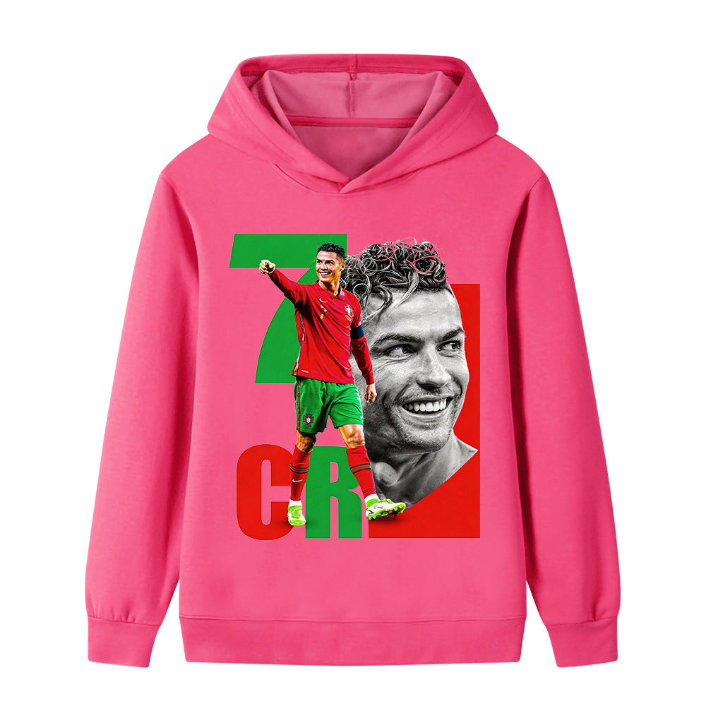 Cristiano Ronaldo Sweat à Capuche Foot Enfant - Portugal - Doux