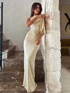 Chloé | Robe Maxi de Mariée Off-White Tendance Élégant
