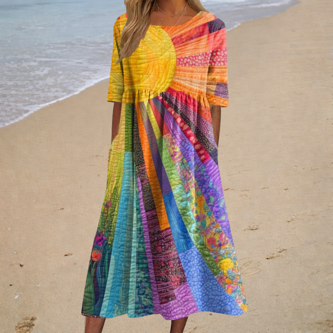 Robe longue fluide chic et confortable