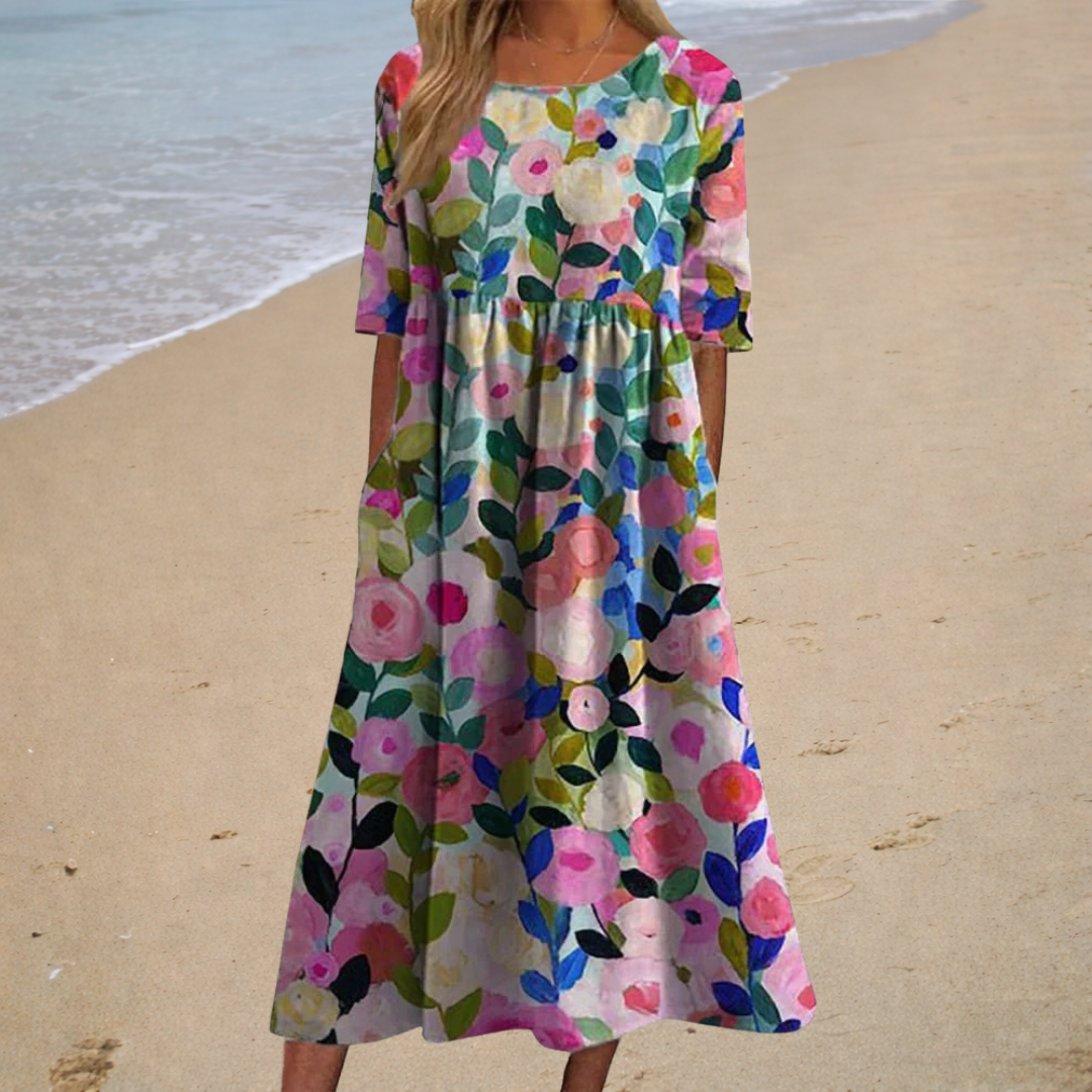 Robe longue fluide chic et confortable