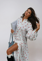Camille | Robe Chemise Brodée Oversized Tendance Été