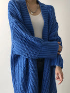 Clara | Cardigan Tricoté Oversize Fluide Élégant