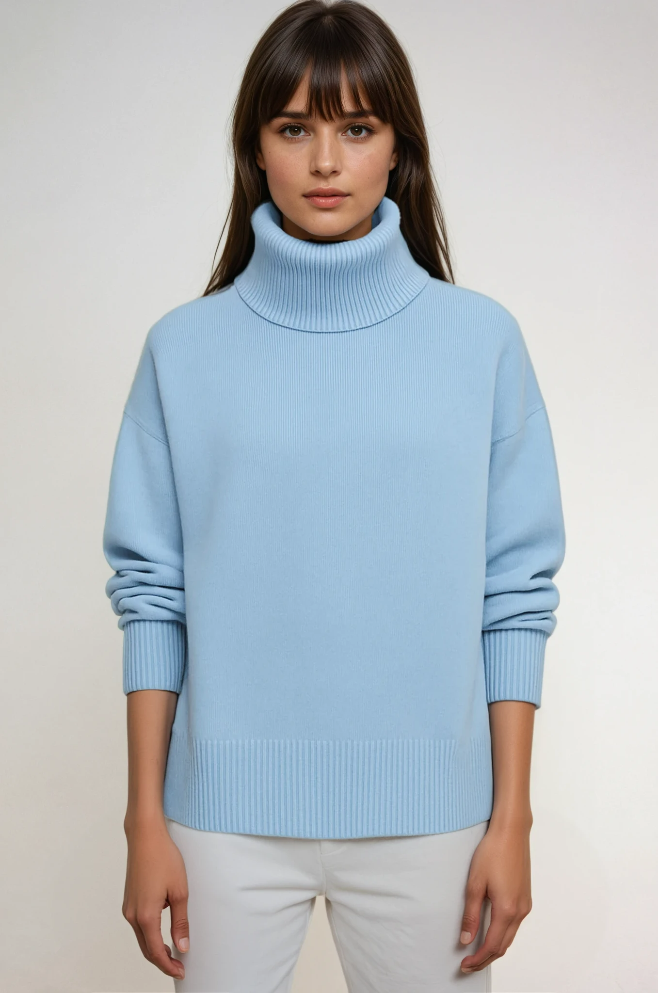 Emma | Pull Oversize à Col Roulé Tendance Élégant