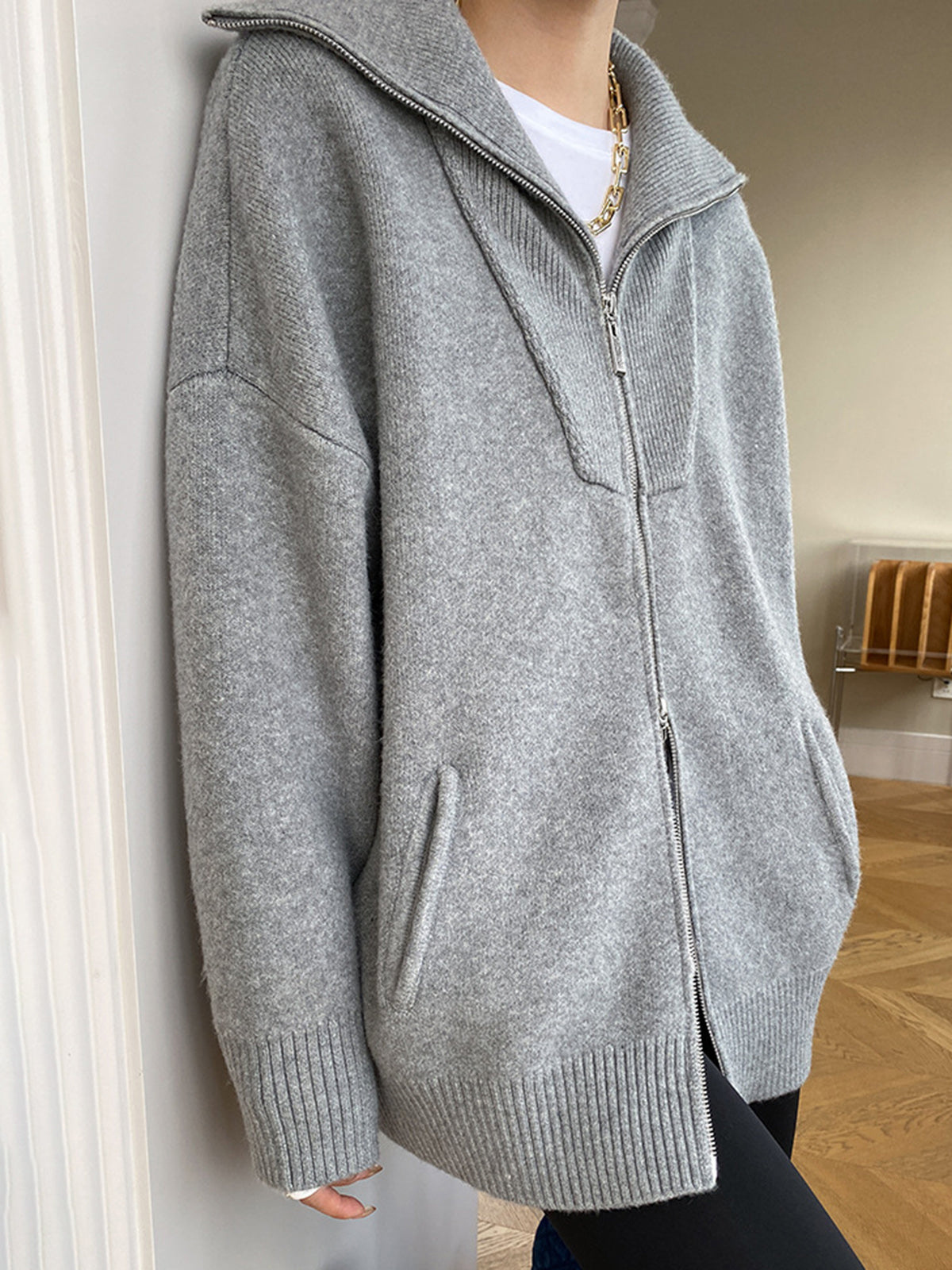 Camille | Cardigan Ouvert Oversize Décontracté Printanier