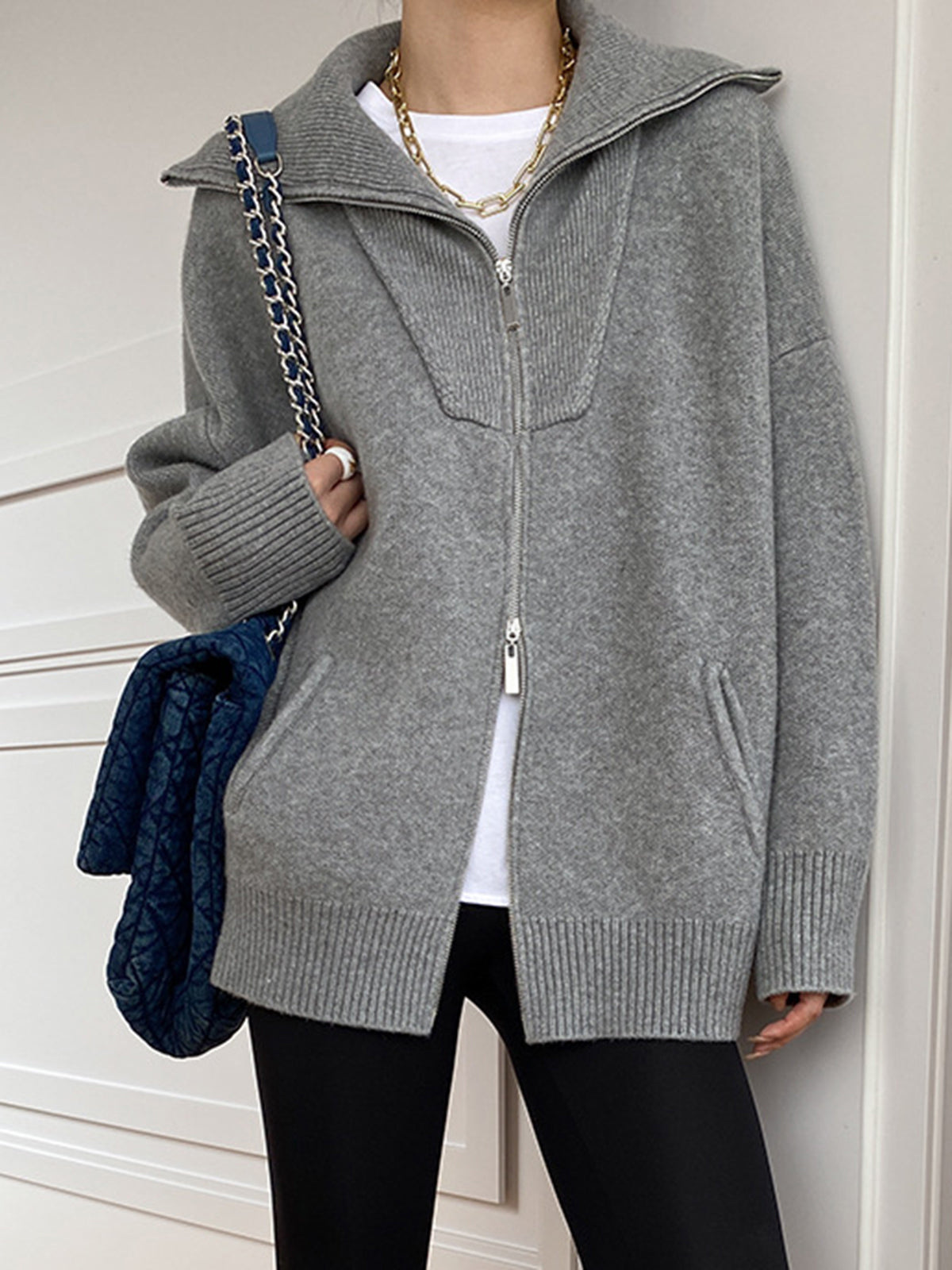 Camille | Cardigan Ouvert Oversize Décontracté Printanier