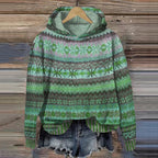 Elina - Pull automne chaud vintage femme
