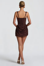 Chloé | Robe Mini Bodycon Drapée Tendance Élégante