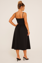 Camille | Robe Maxi Plissée Skater Tendance Élégant