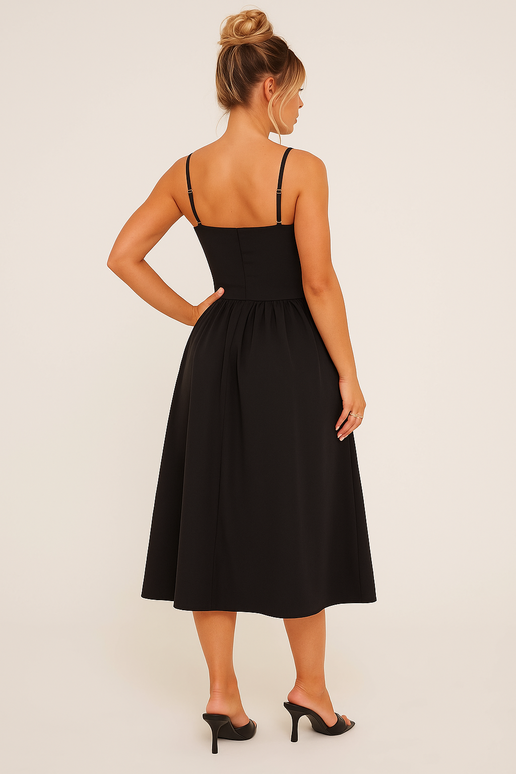 Camille | Robe Maxi Plissée Skater Tendance Élégant