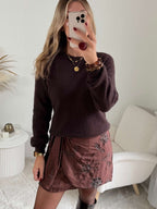 Pull fin chocolat - Edme
