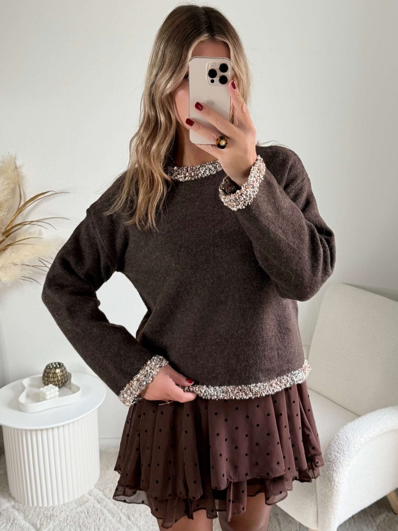 Pull marron - Alec
