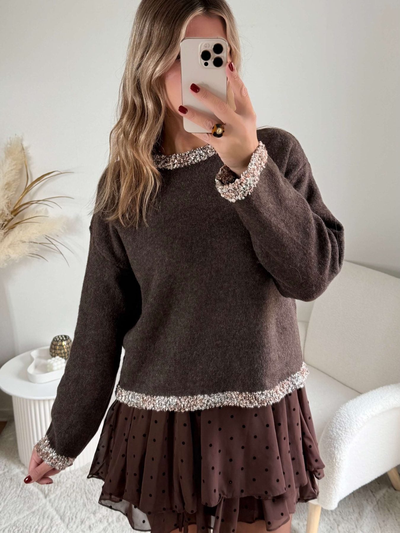 Pull marron - Alec