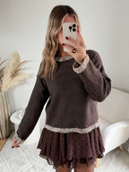 Pull marron - Alec