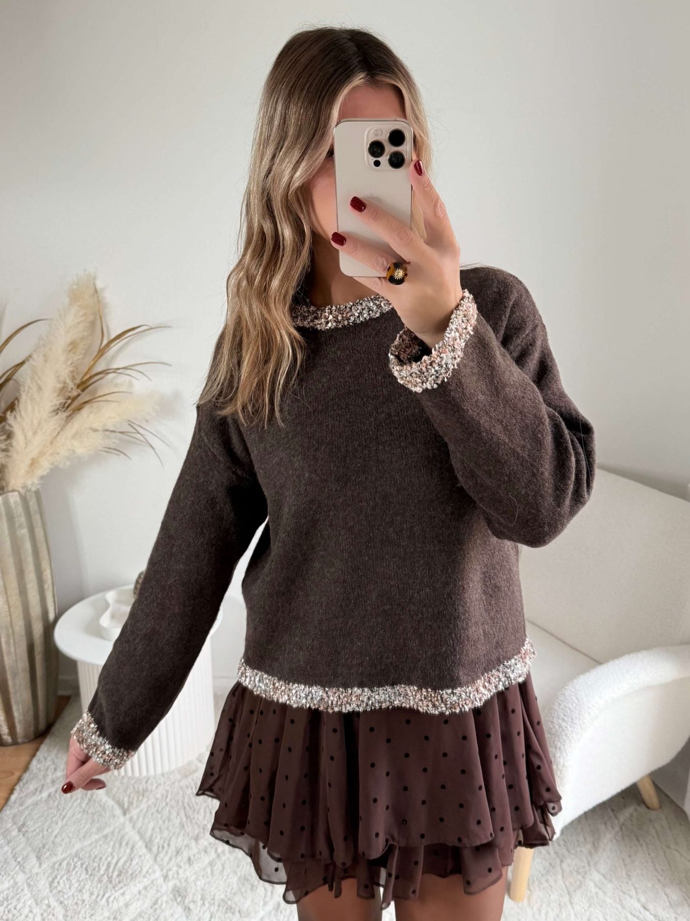 Pull marron - Alec
