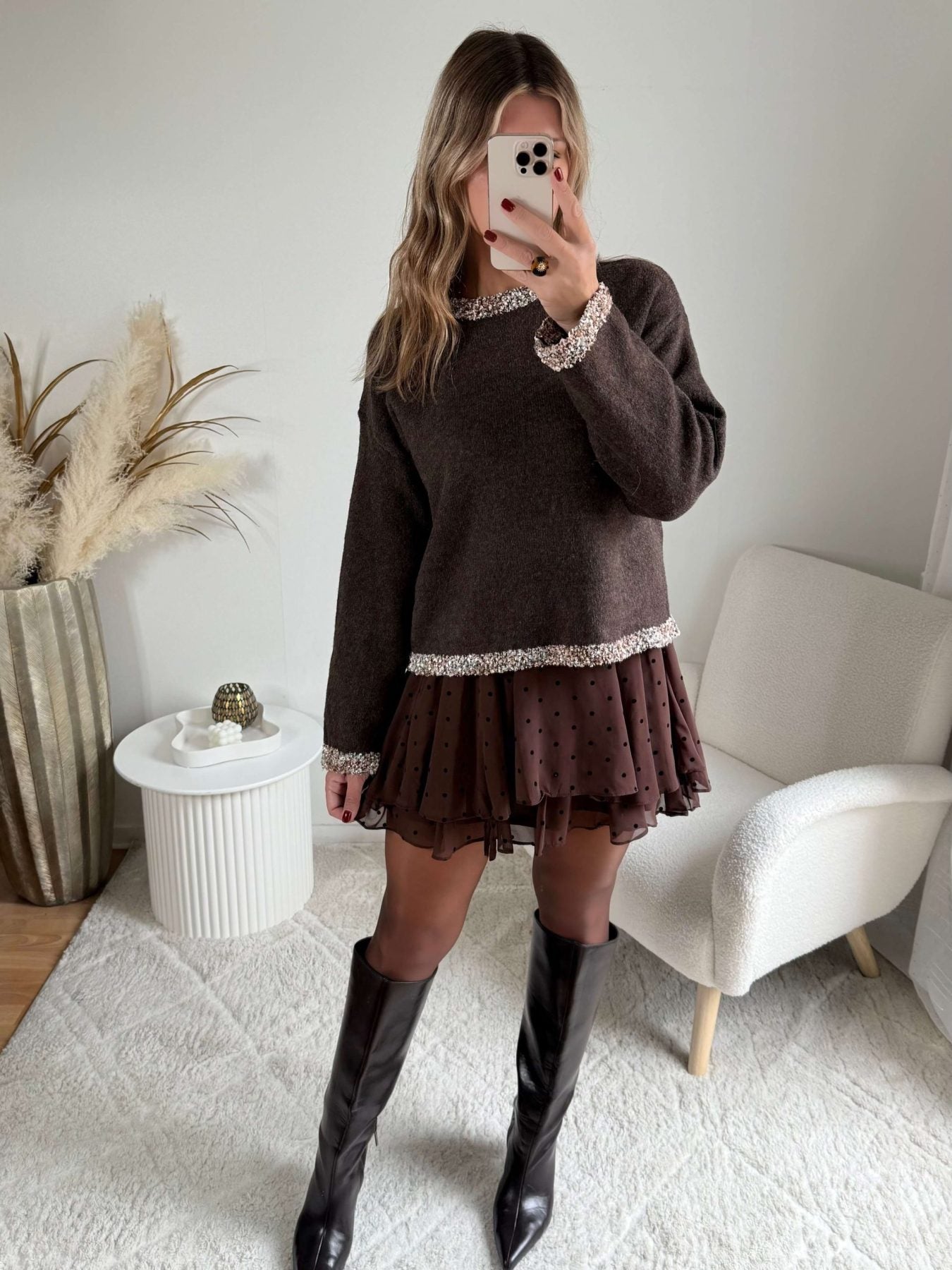 Pull marron - Alec