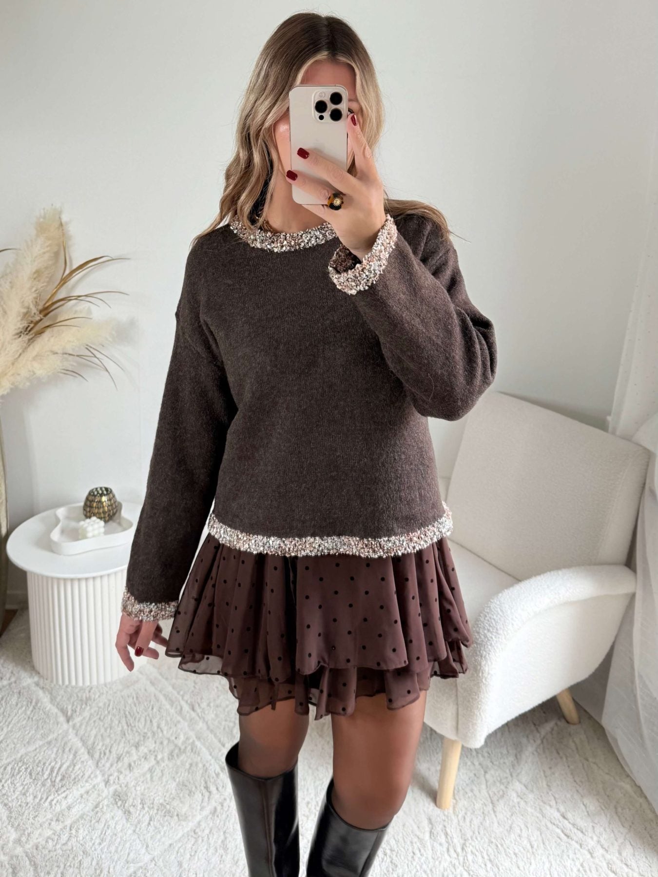 Pull marron - Alec