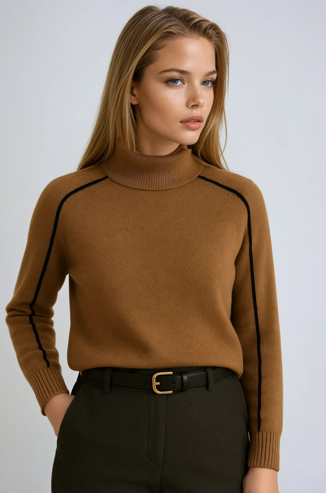 Camille | Pull Col Roulé Tricot Tendance Effortless