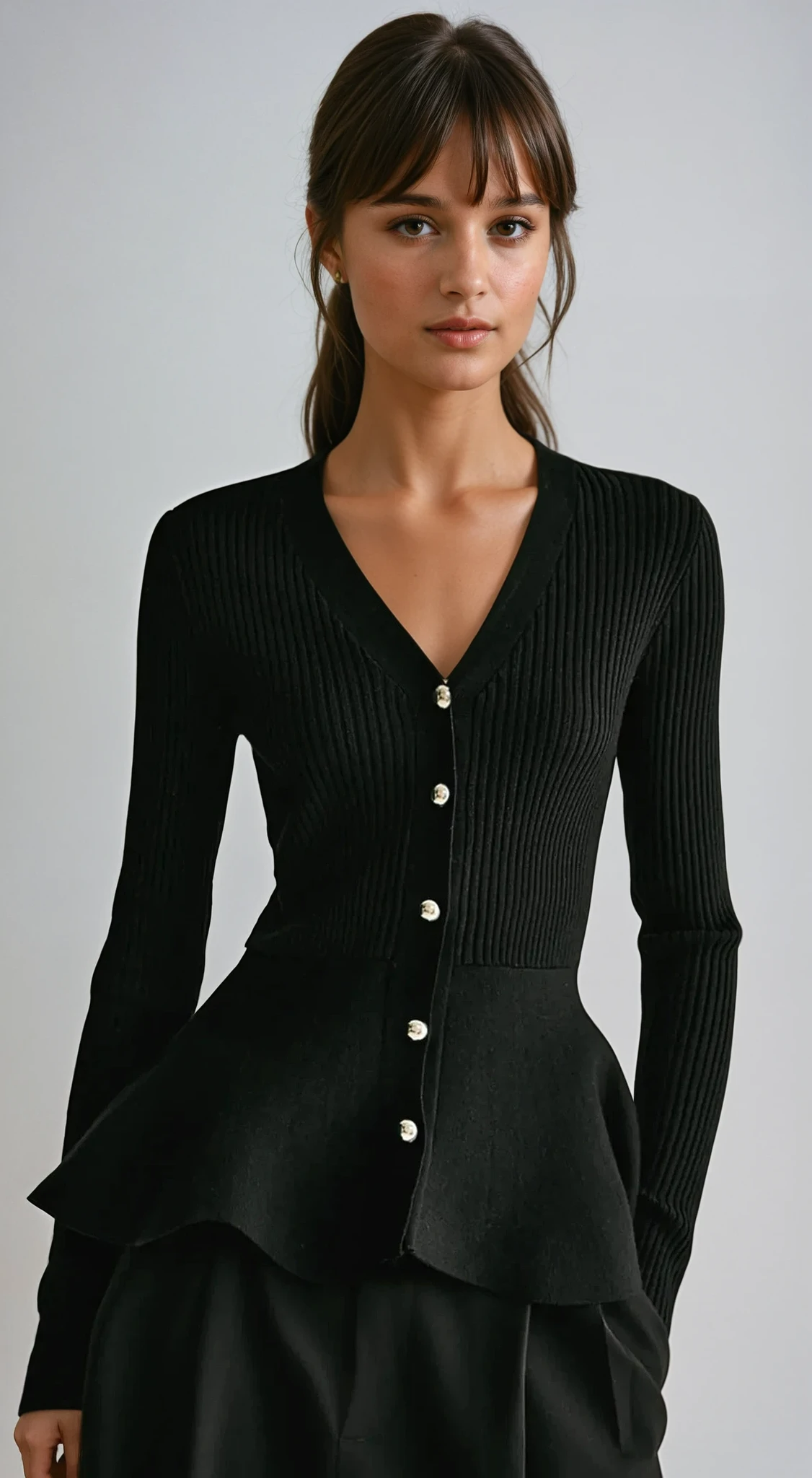Camille | Haut Peplum Côtelé Tendance Élégant