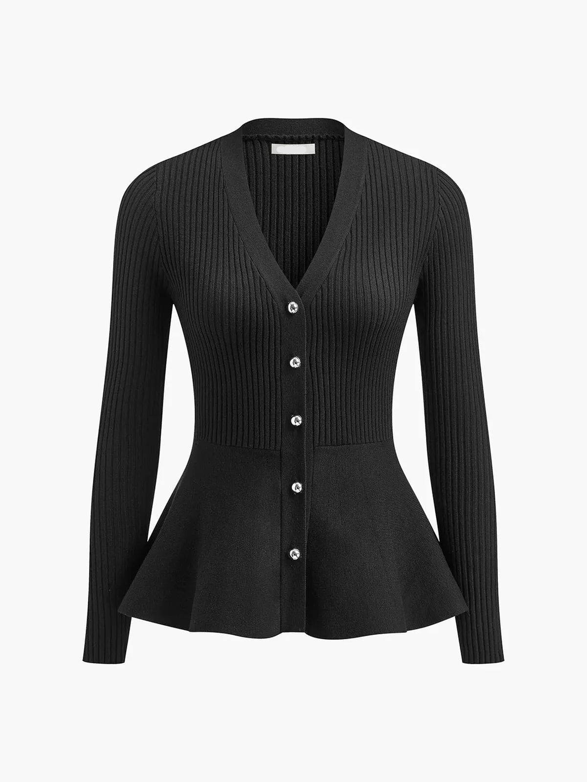 Camille | Haut Peplum Côtelé Tendance Élégant
