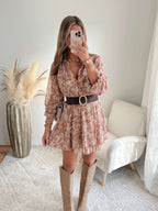 Robe bohème nude - Amélia
