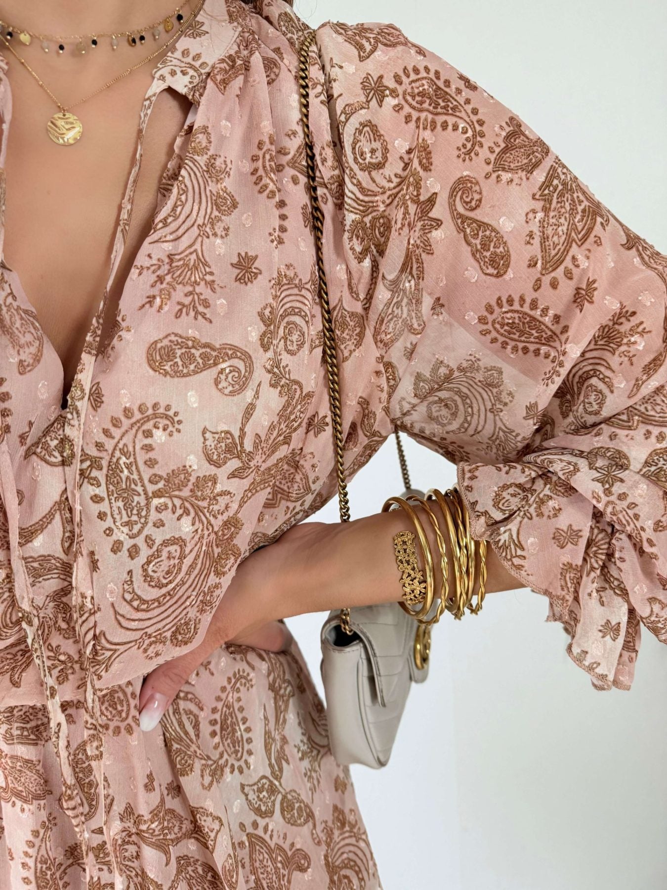 Robe bohème nude - Amélia