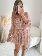 Robe bohème nude - Amélia