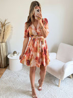Robe courte dorée - Aurore
