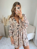 Robe fleurie écru - Cassie
