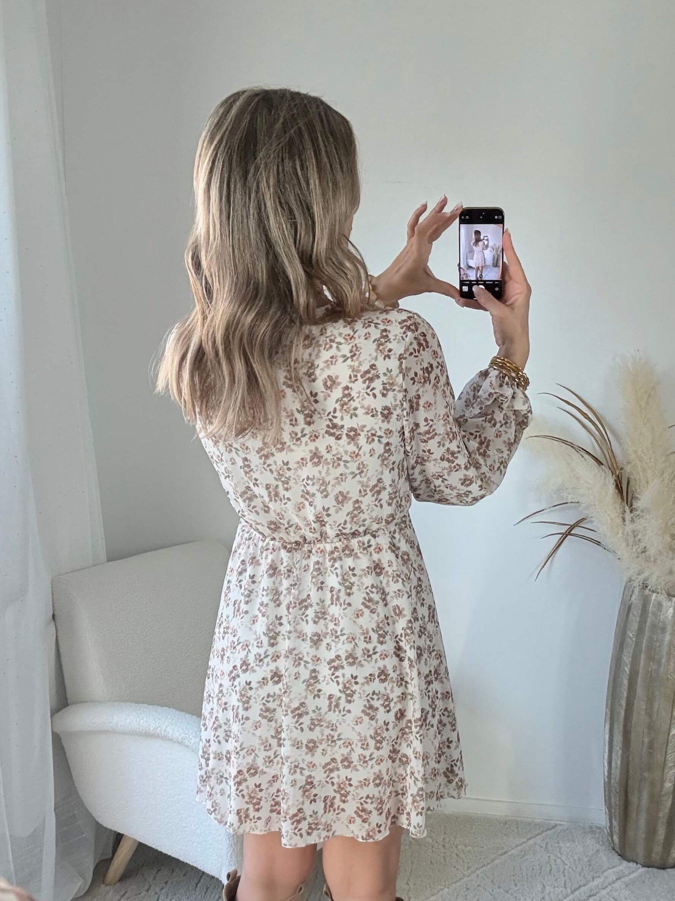 Robe écru taupe - Cassie