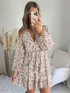 Robe écru taupe - Cassie