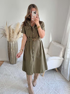 Robe chemise kaki - Fiona