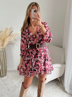 Robe fleurie rose - Rosalie