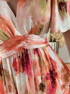 Robe courte dorée - Aurore
