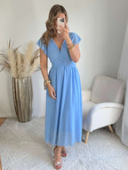 Robe longue bleu clair - Zoé