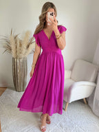 Robe longue fuchsia - Zoé