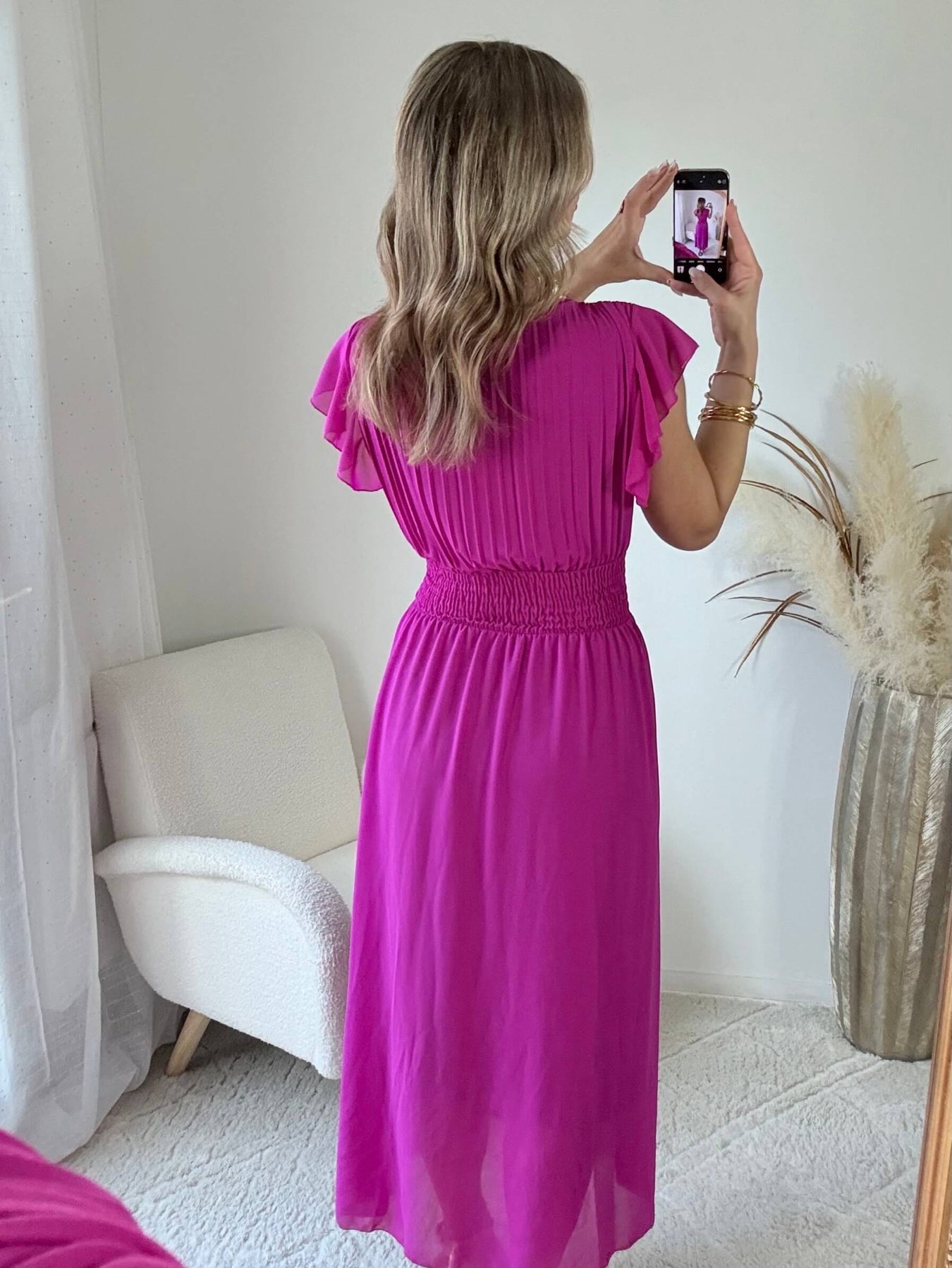 Robe longue fuchsia - Zoé