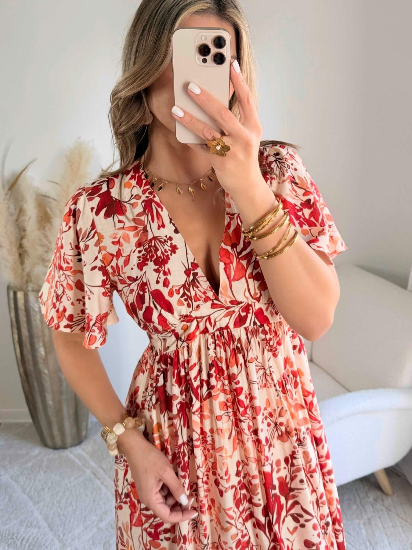 Robe longue imprimée - Marion