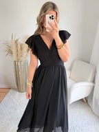 Robe longue noire - Zoé