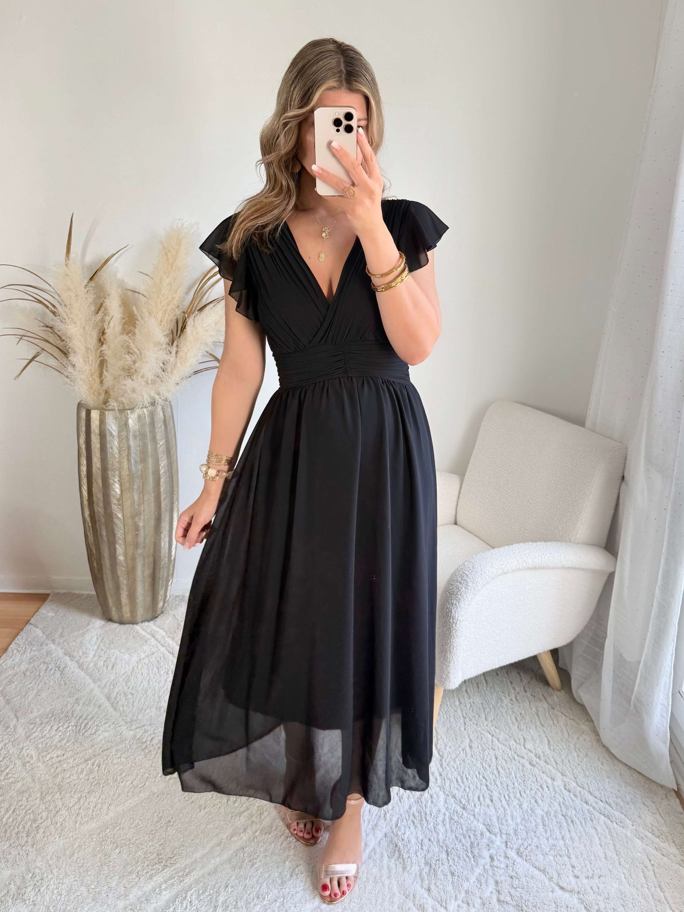 Robe longue noire - Zoé